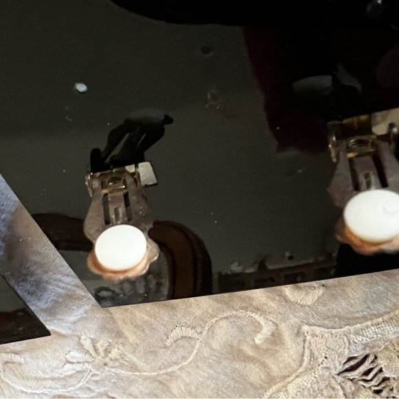 New Vintage Prosperity Ceramic Brooch & Clip On Earring Set Handcrafted USA 🌺 - Picture 5 of 8